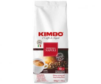 Kimbo Espresso Napoletano ganze Kaffeebohnen, dunkle Röstung, 500g Beutel